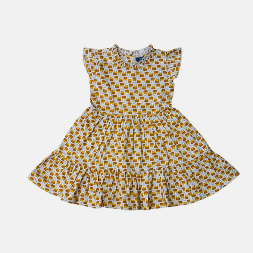 Candy Corn Ruffle Dress