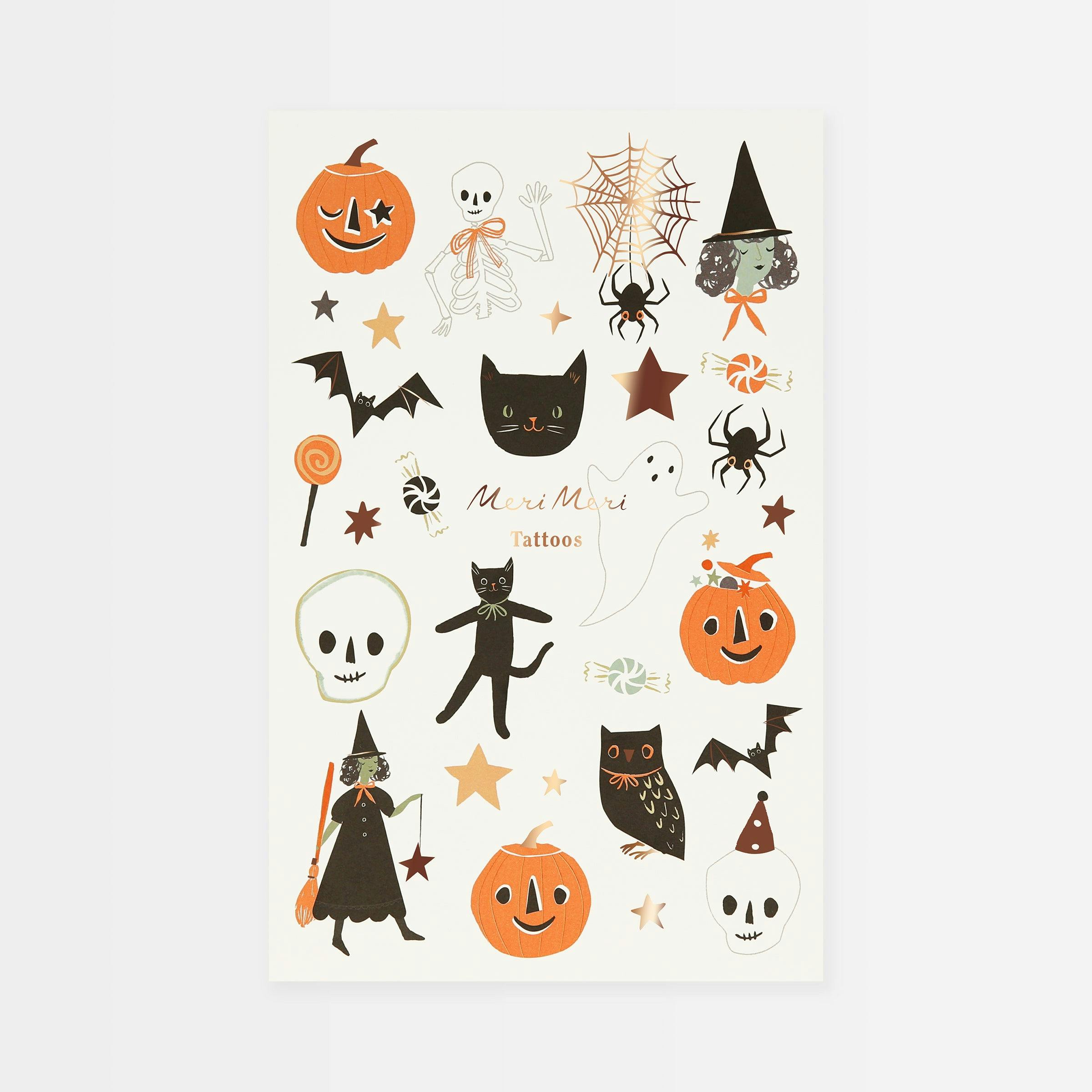It'S Halloween! Temporary Tattoos
