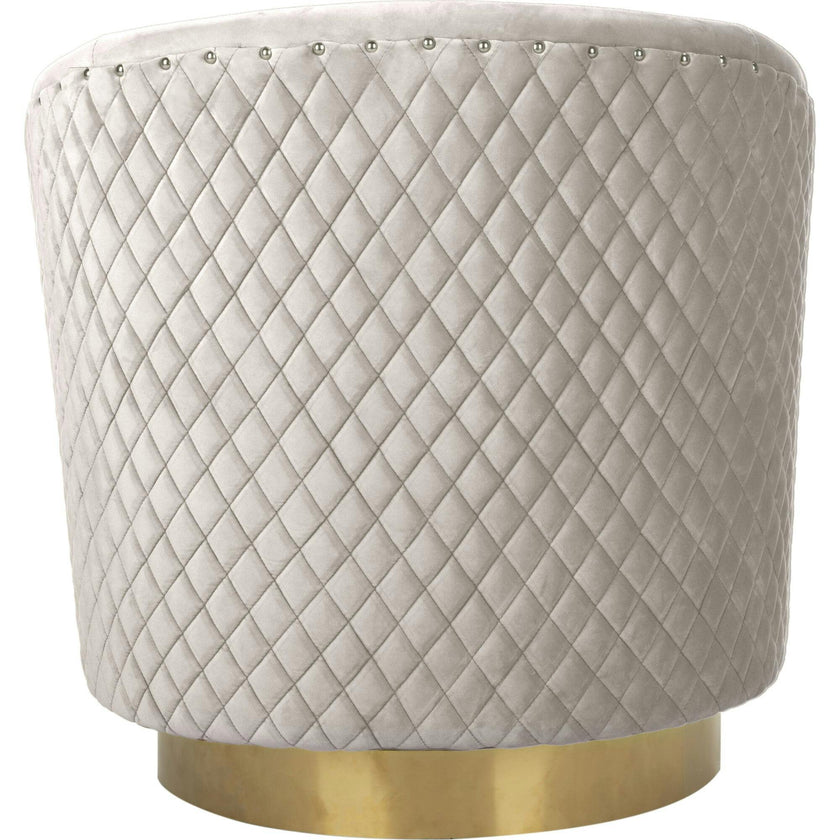 Clara Quilted Swivel Tub Chair