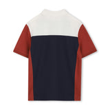 Navy Colorblock Polo Shirt