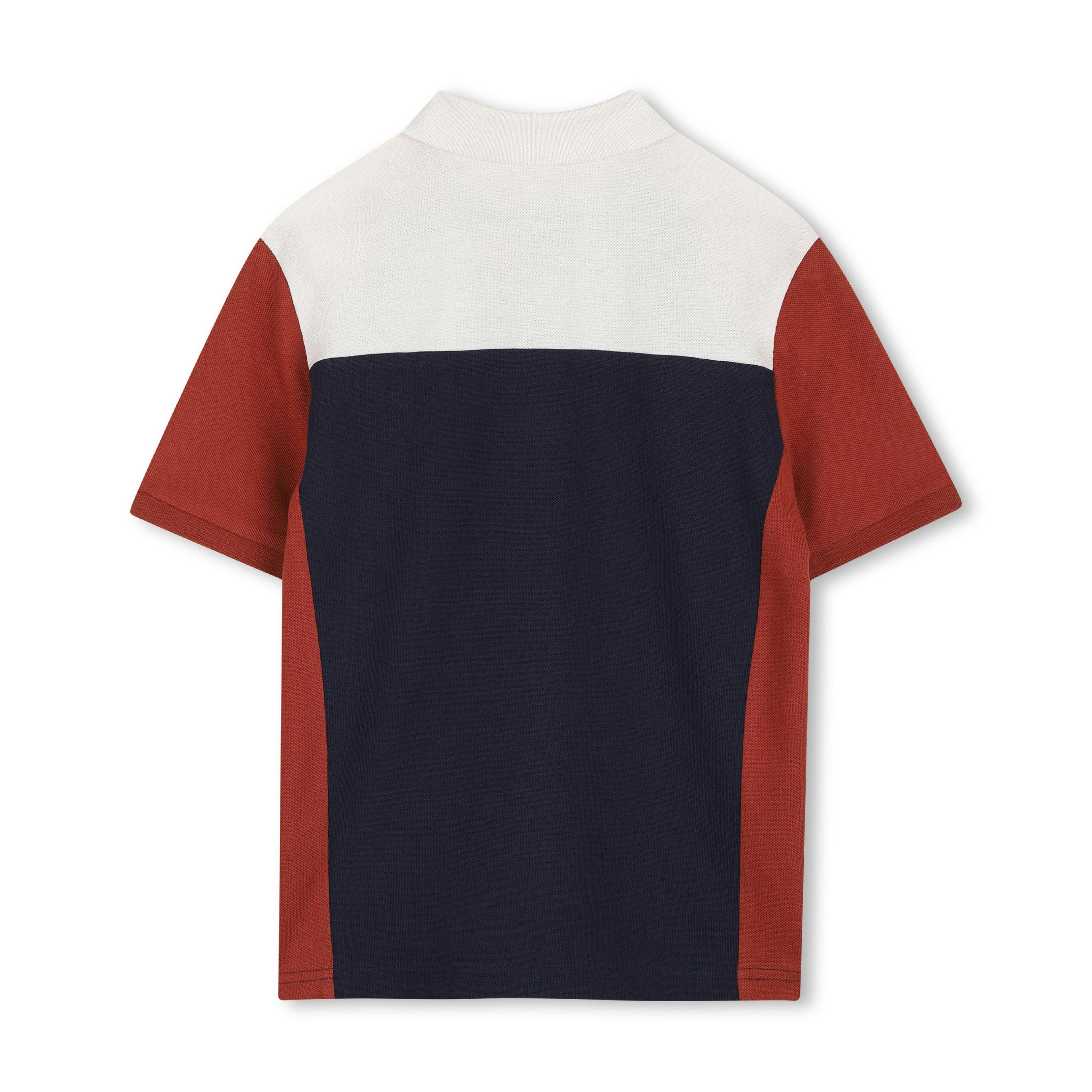 Navy Colorblock Polo Shirt