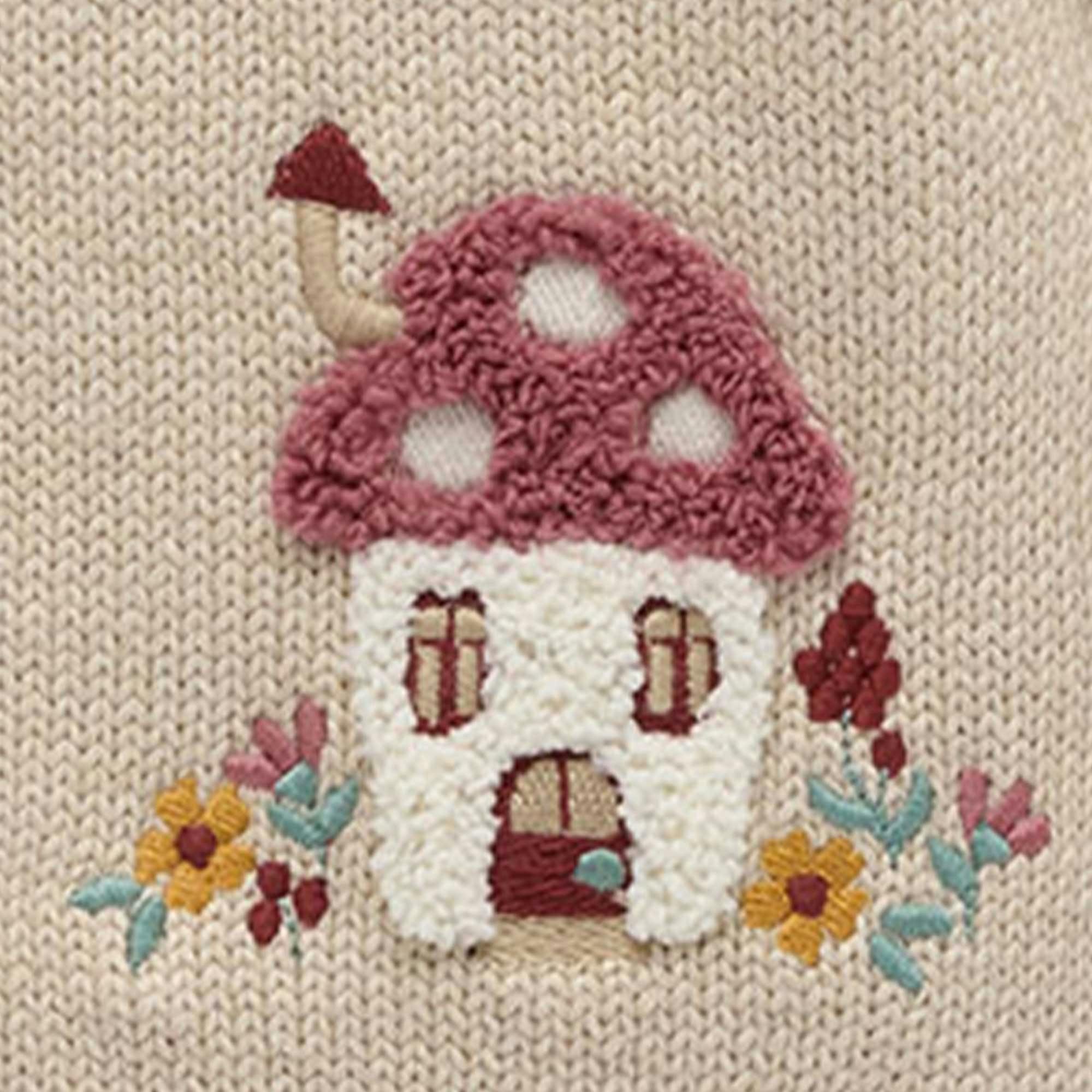 Toadstool Cardigan Oatmeal Melange