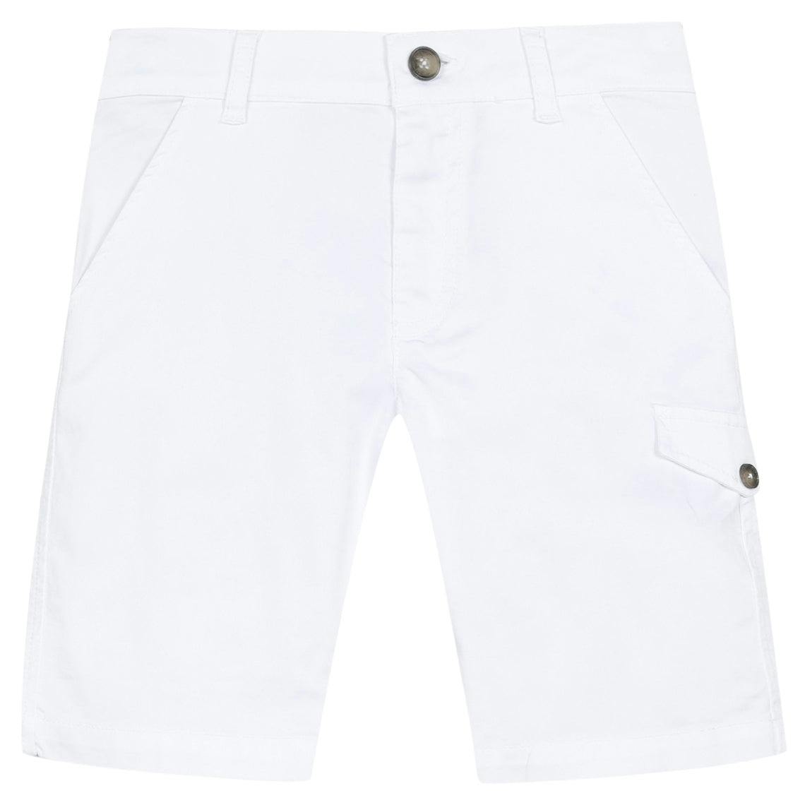 White Twill Shorts  - FINAL SALE