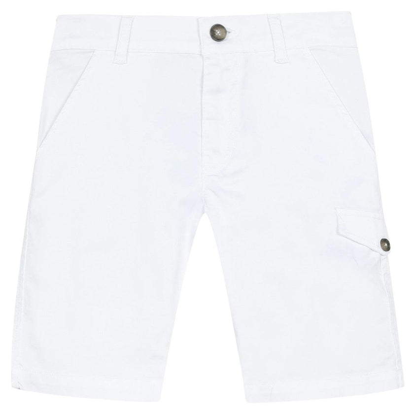 White Twill Shorts