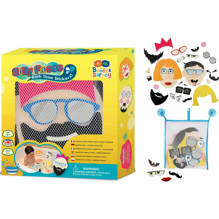 Buddy & Barney: Silly Faces Bath Time Stickers