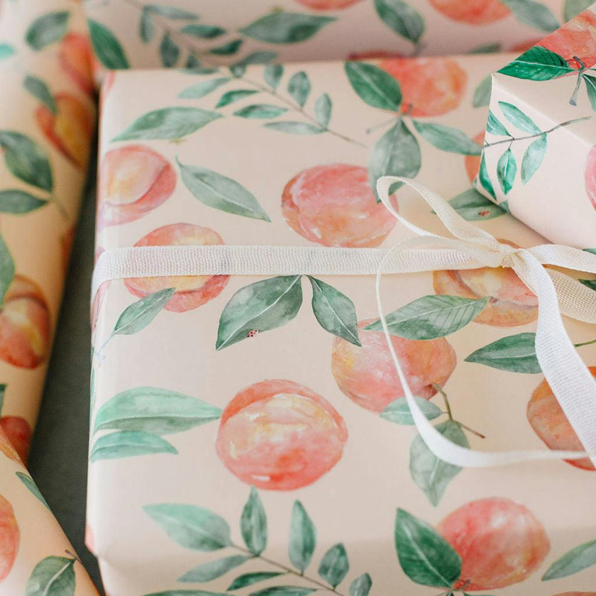 Peach Orchard Gift Wrap