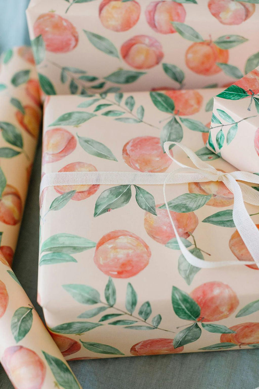 Peach Orchard Gift Wrap