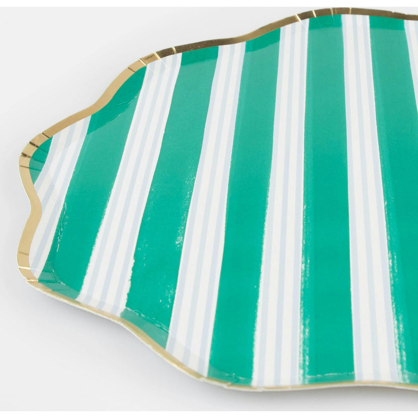 Festive Stripe Dinner Plates