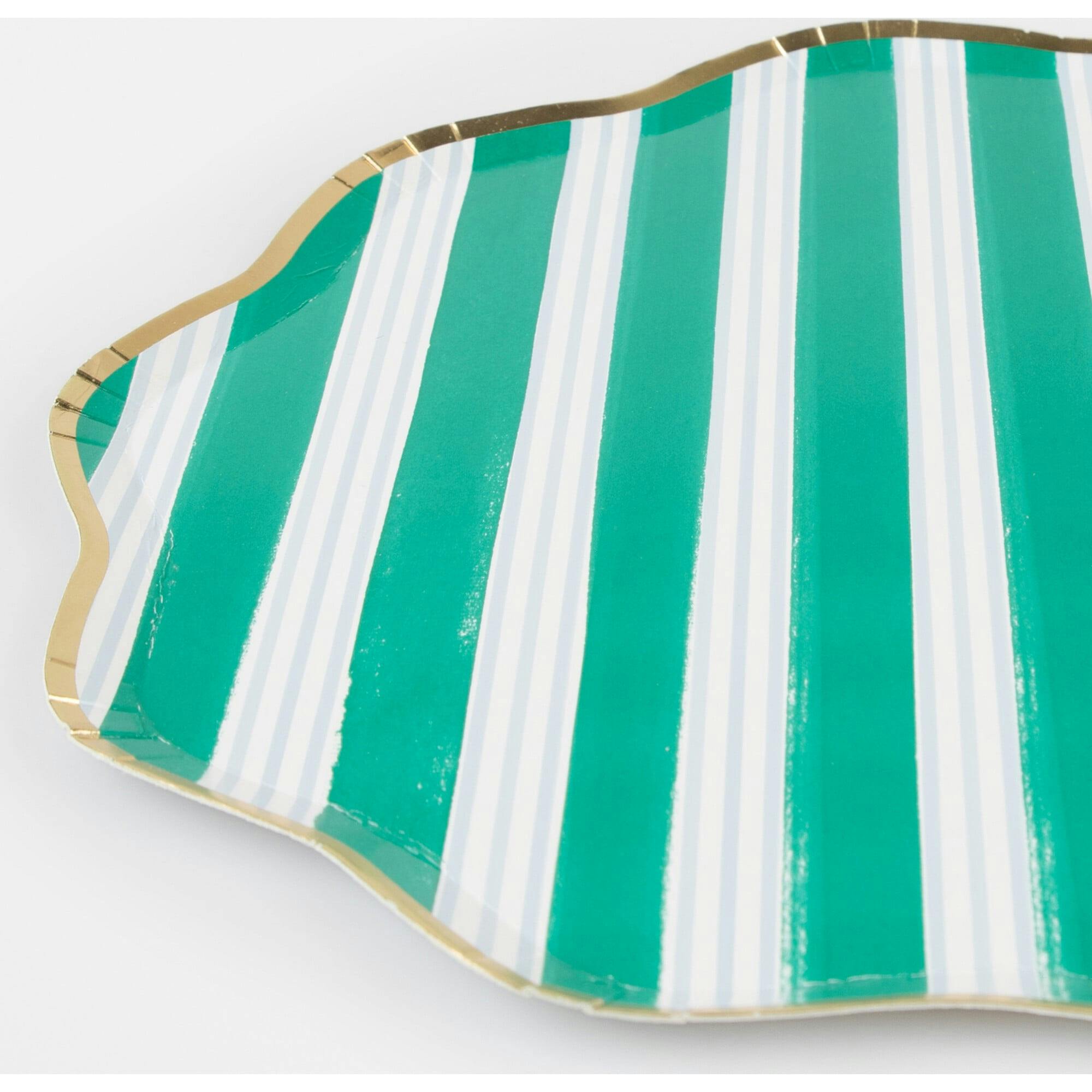 Festive Stripe Dinner Plates