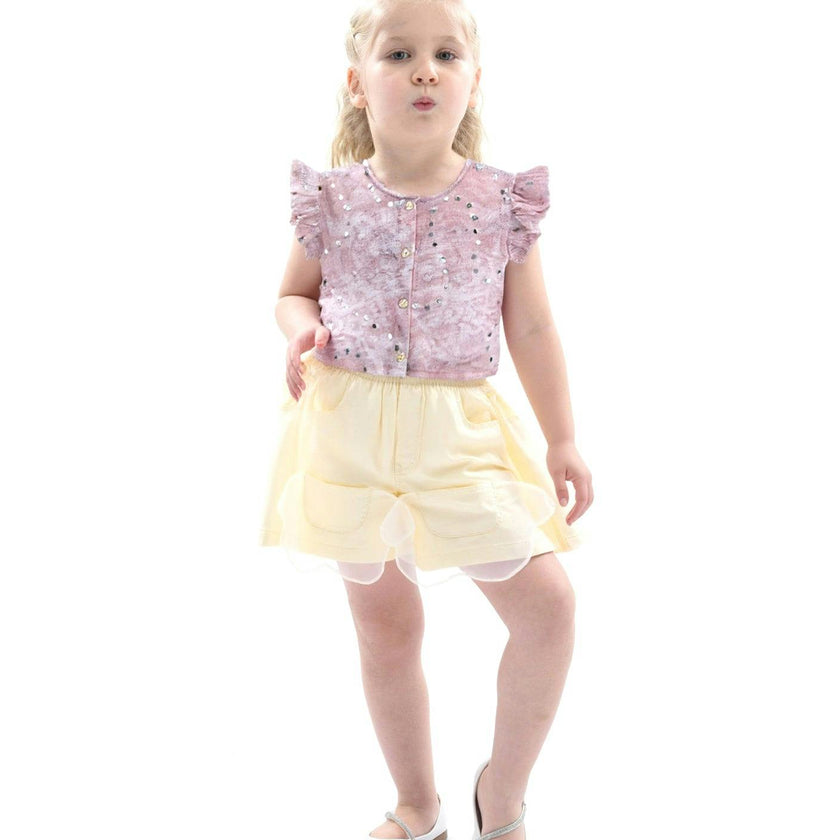 Sequin Shorts Set