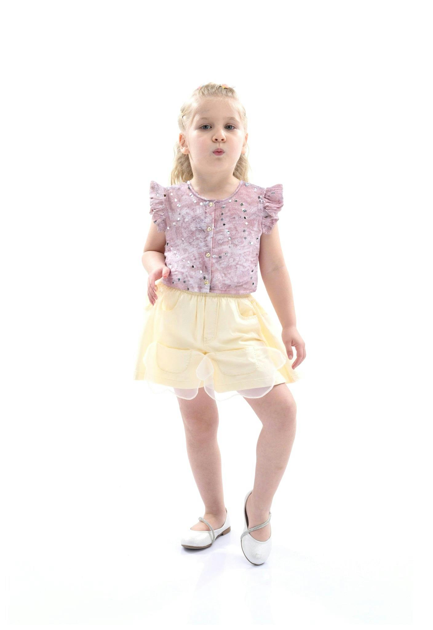 Sequin Shorts Set