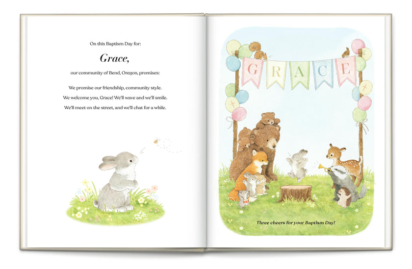 Baptism Promises Personalized Book