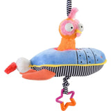 Ollie the Oddball Oddbird Rocket Ship Musical Pull Activity Toy