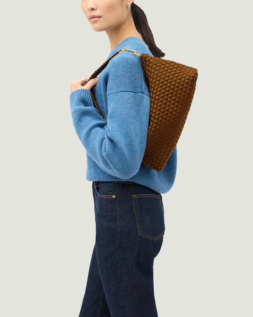 Porto Small Half-Moon Bag | Teak