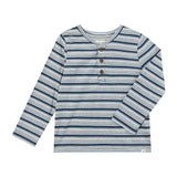 ADAMS China/Navy Multi Stripe Henley