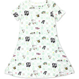 Minecraft Sleep Repeat Girls' Short Sleeve Dress