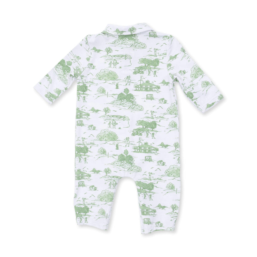 Golf Toile Green - Polo Romper