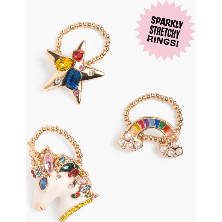 Gloss It Rainbow Lip Gloss Ring Set