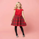 Diana Velvet & Tartan Party Dress