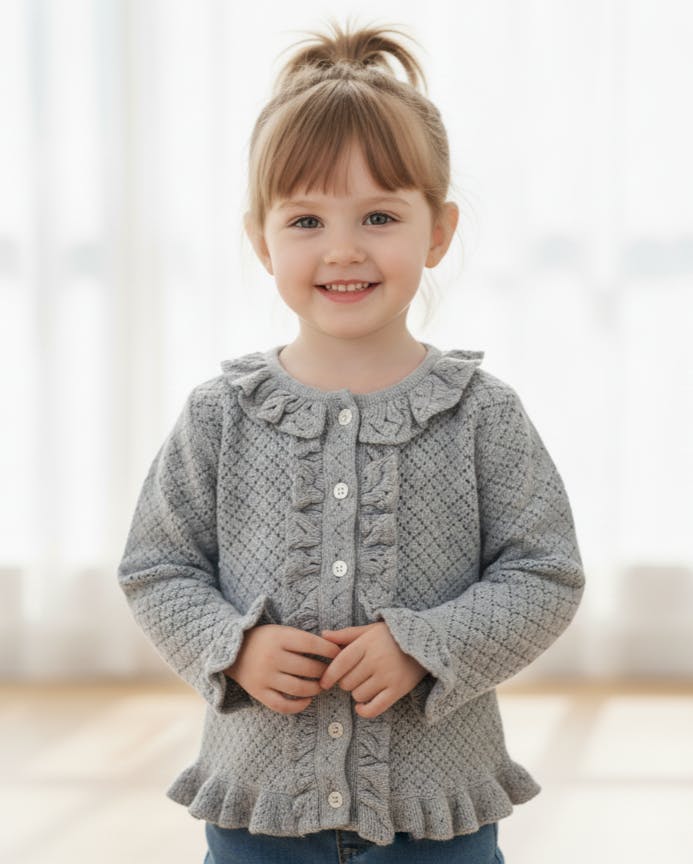 Ella Cardigan Powder Blue