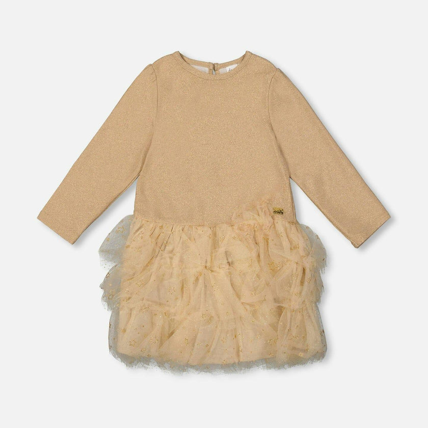 Glittering Mesh Skirt Party Dress
