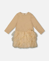 Glittering Mesh Skirt Party Dress