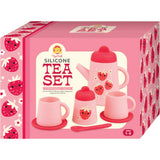 Tribe: Silicone Tea Set - Strawberry Patch - 9 Piece Kids Playset