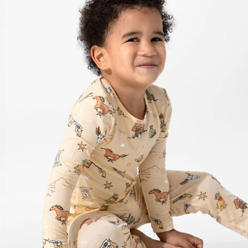 Cowboy Bamboo Kids Pajamas