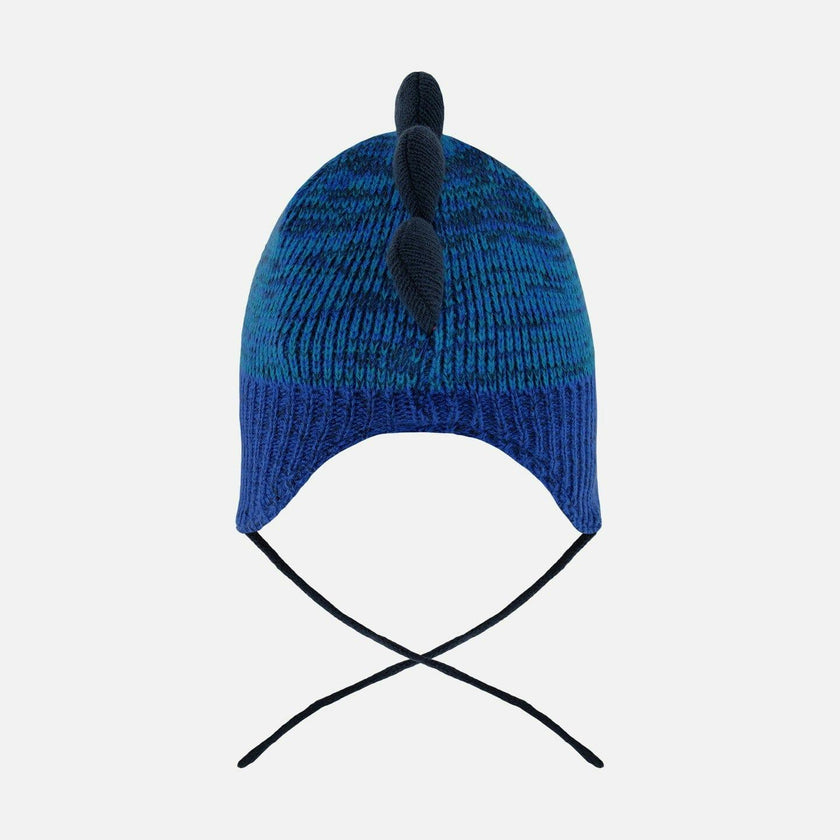 Lined Dino Peruvian Knit Winter Hat with Pompom