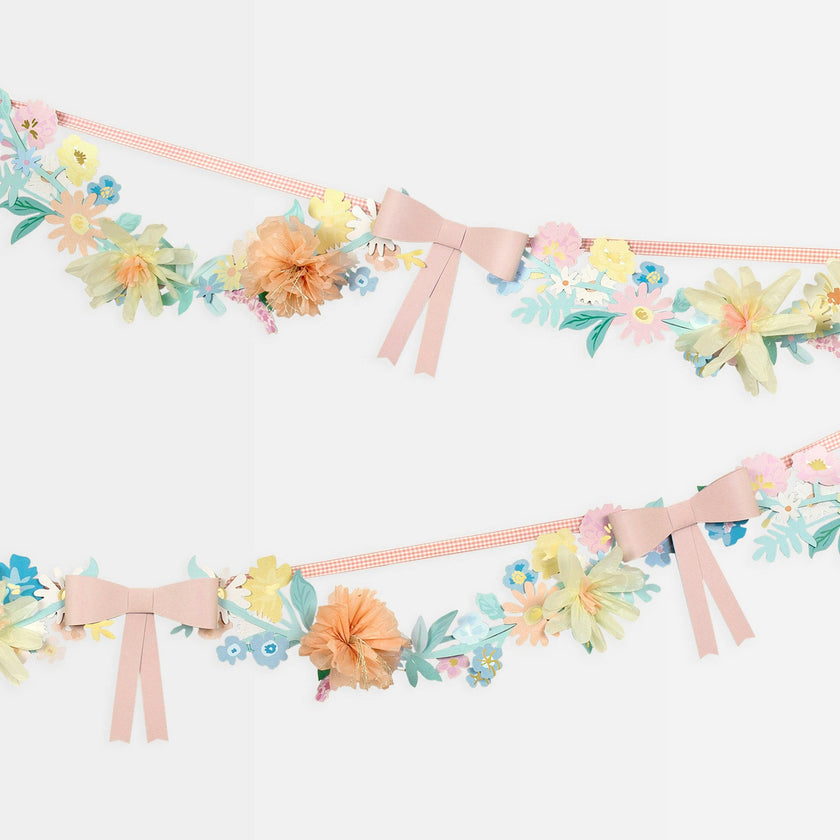Flower & Bow Garland