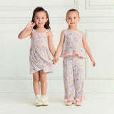 Agatha Ruffled Bow Back Tank Pant Set
