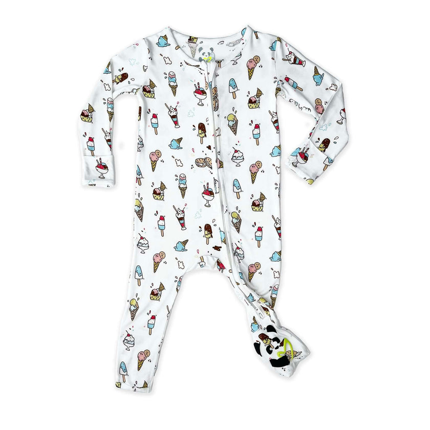 Ice Cream Bamboo Convertible Footie