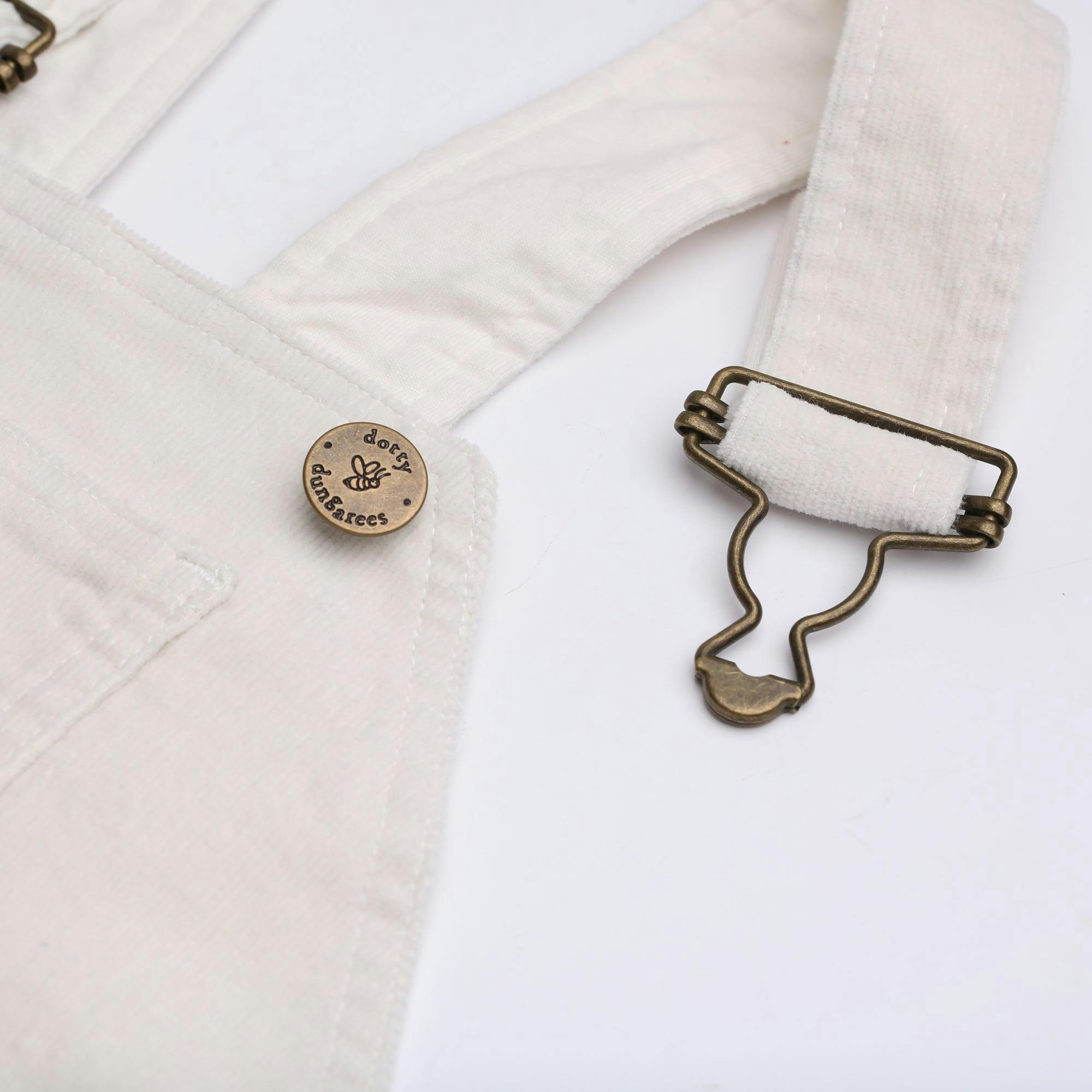 Custard Corduroy Overalls