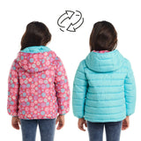 Kids Printed Reversible Puffer Jacket
