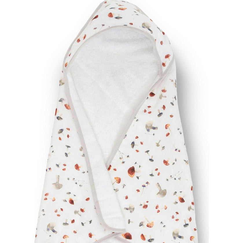 Infant Hooded Towel - Mushrooms