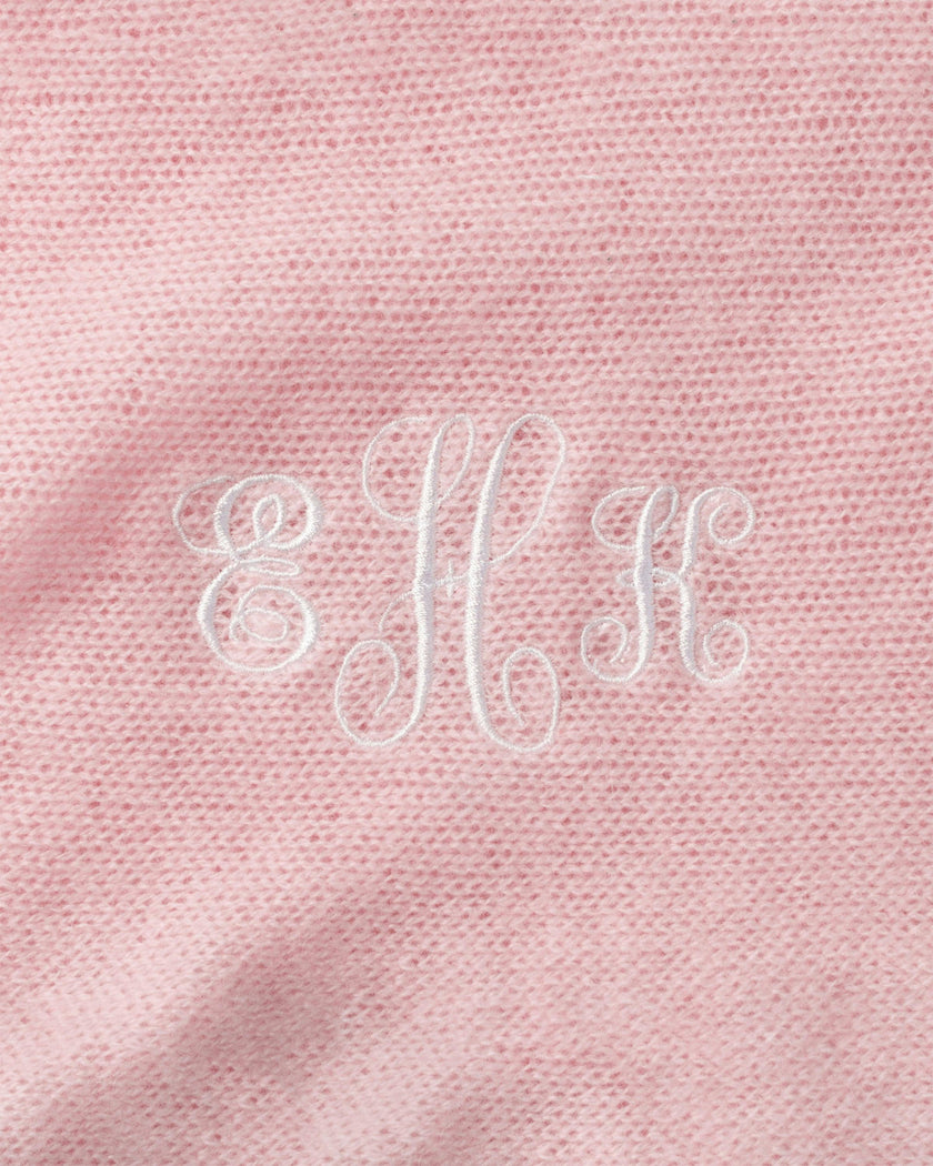 Cashmere Baby Blanket in Rose