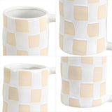 Anika Checkered Hndl Vase Set2