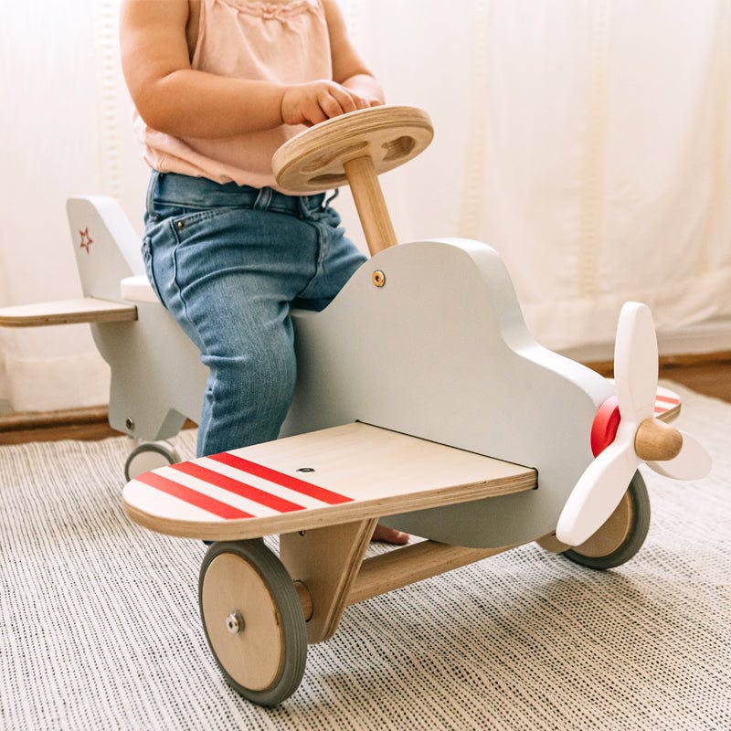Wood Airplane Rocker & Ride-On