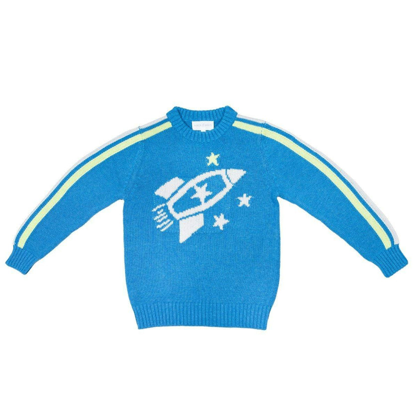 Striped Rocket Jumper | Hussar Blue