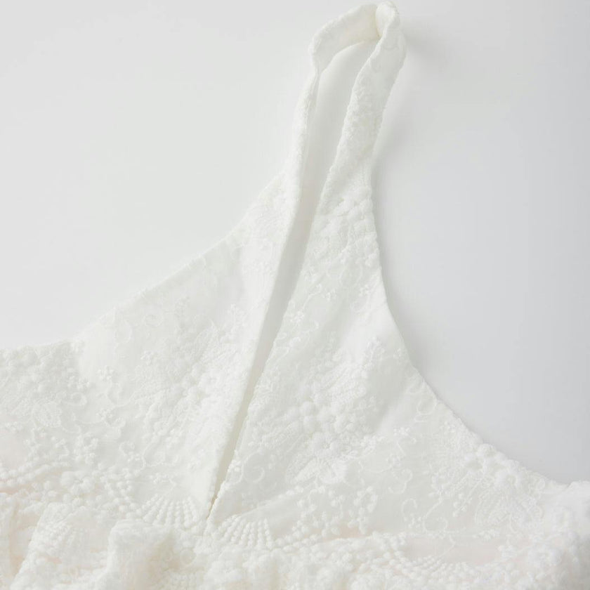 Paloma Lace Frill Maxi Dress