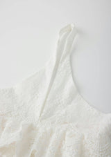 Paloma Lace Frill Maxi Dress