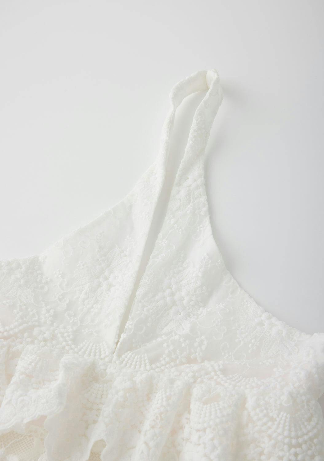 Paloma Lace Frill Maxi Dress