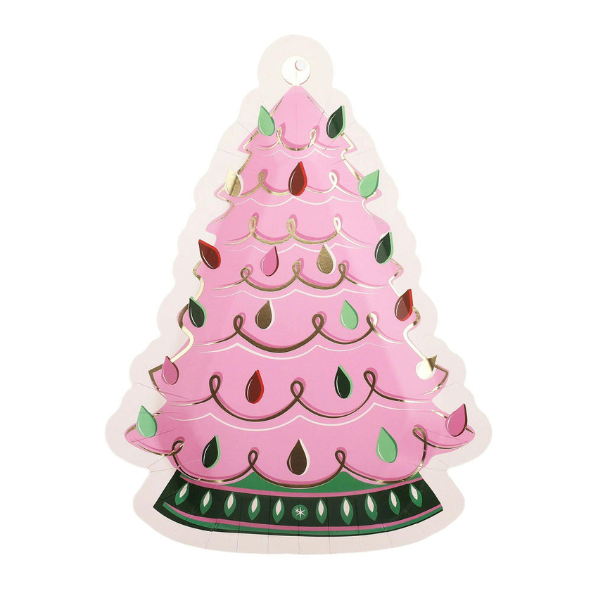 Packed Party 8 In Tree Plate Paper Party Ware