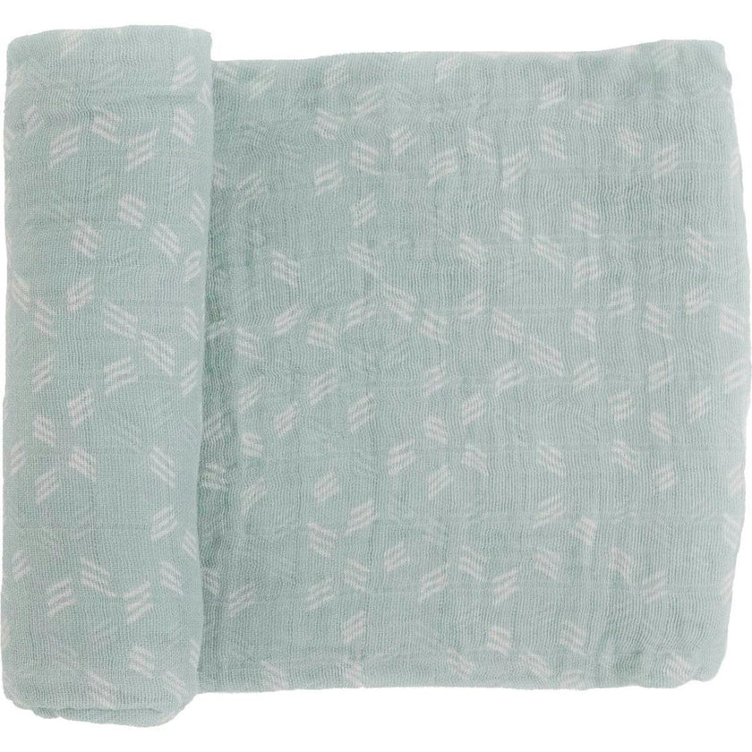 Cotton Muslin Swaddle Blanket - Misty Field
