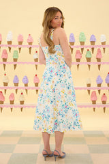 Petal Dress in Blue Bouquet