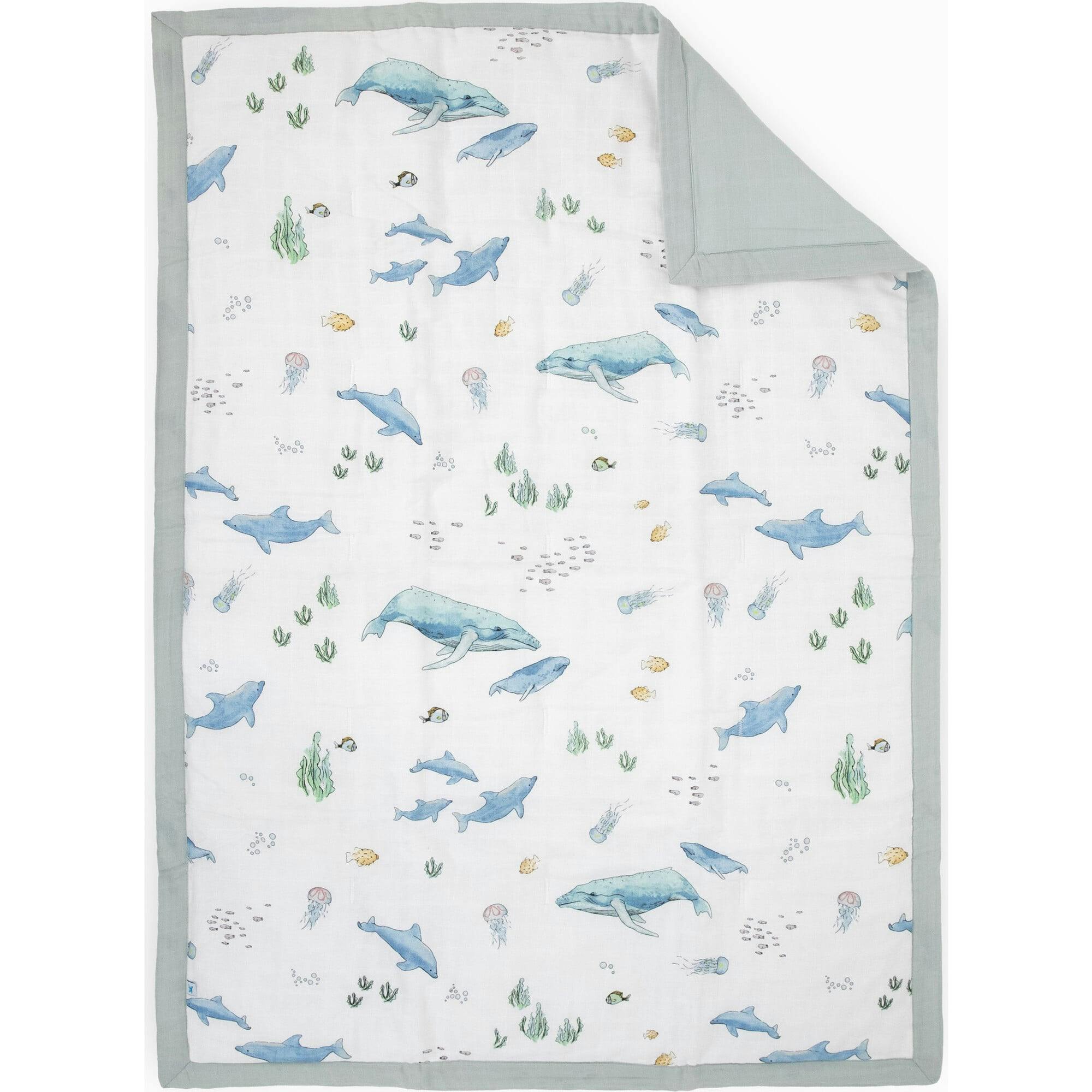 Cotton Muslin Toddler Comforter - Butterflies