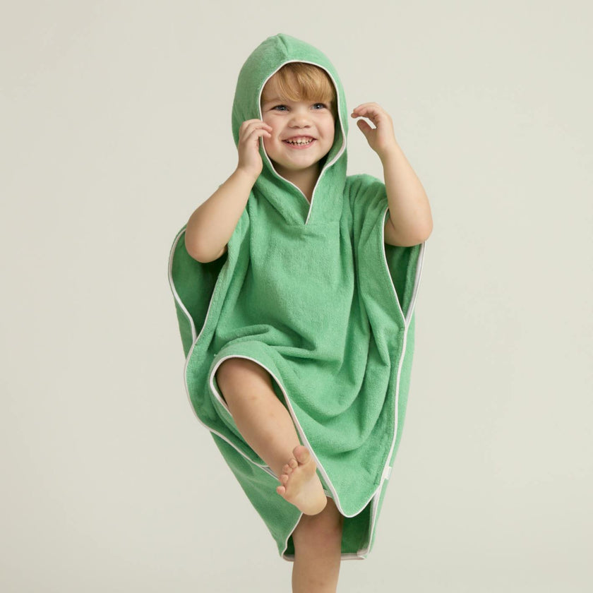 unisex gustavia green hooded towel coverup
