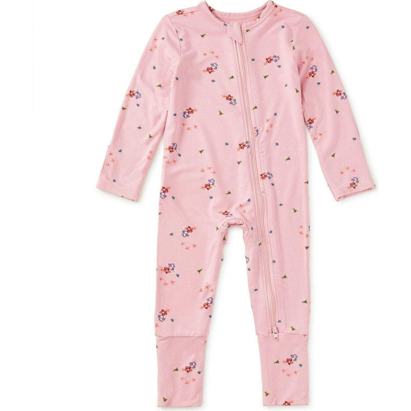 Footed Baby Romper, Pink