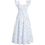 The Ellie Nap Dress - Blue Botanical