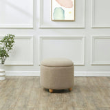 Mariabella Teddy Storage Ottoman / Brown / Natural
